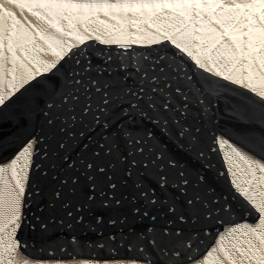 Size XL women’s sheer blouse.
